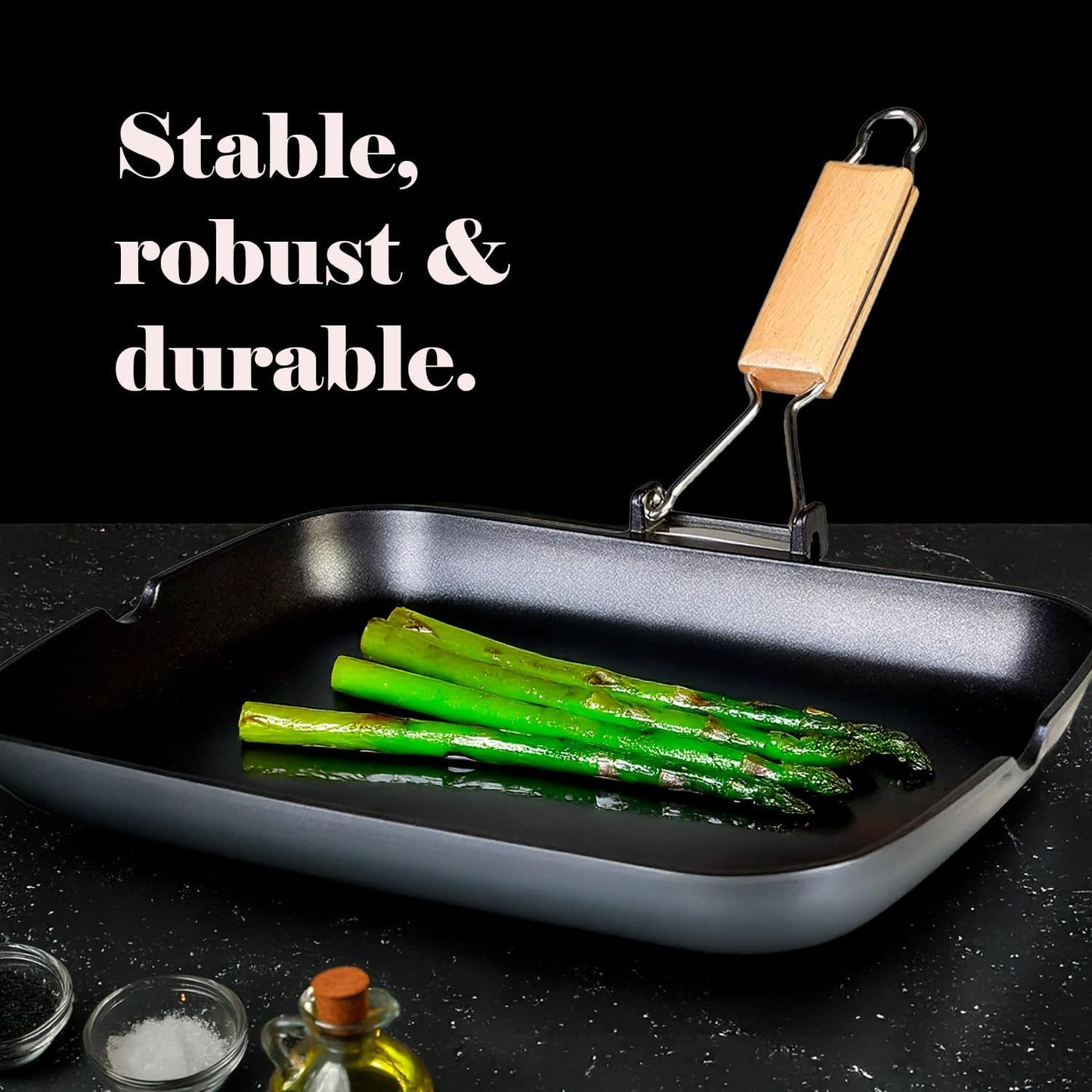 Ecostone Grillpfanne Induktion, 34x24 cm