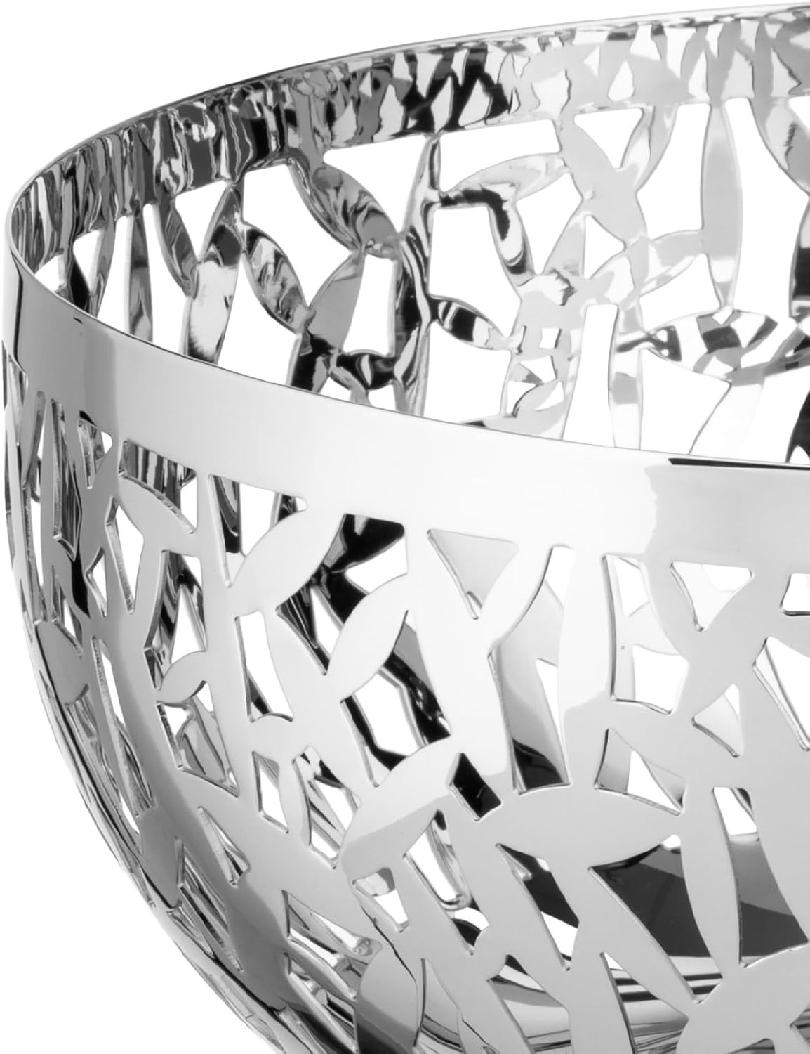 Obstschale "Cactus" Edelstahl, 18 x 30 x 16.5 cm Silber