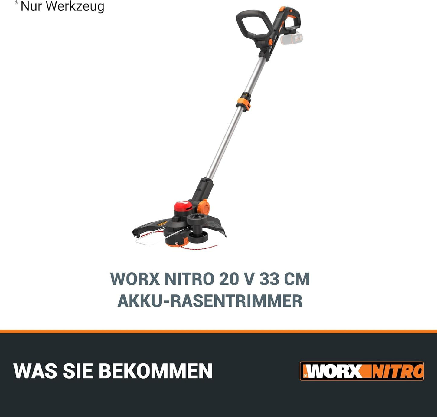 Akku Rasentrimmer Nitro, ohne Akku & Ladegerät