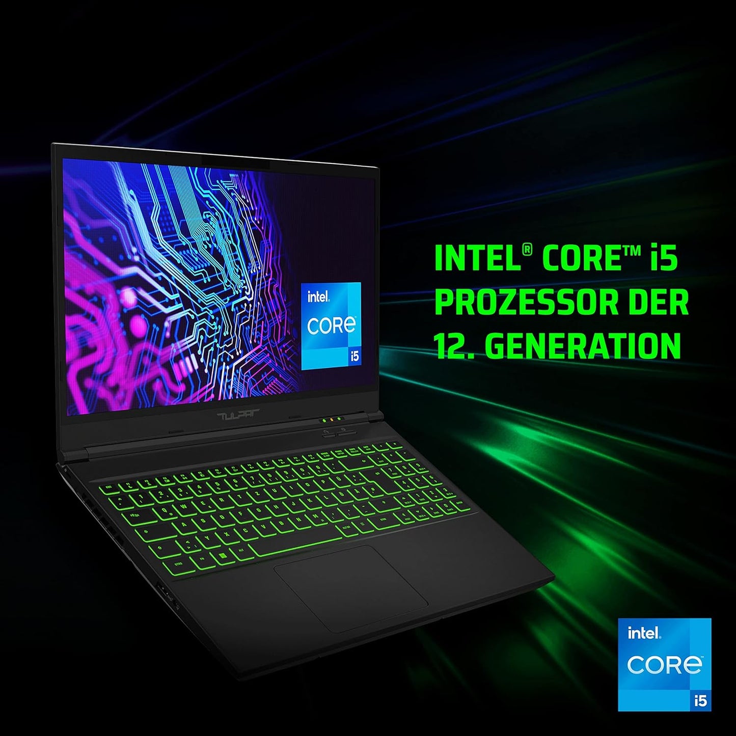 Gaming Laptop A5 V19.2.9, 15,6" FHD 144Hz, Intel i5, RTX 3050Ti, 500 GB SSD - 1x16 GB RAM - WINDOWS 11