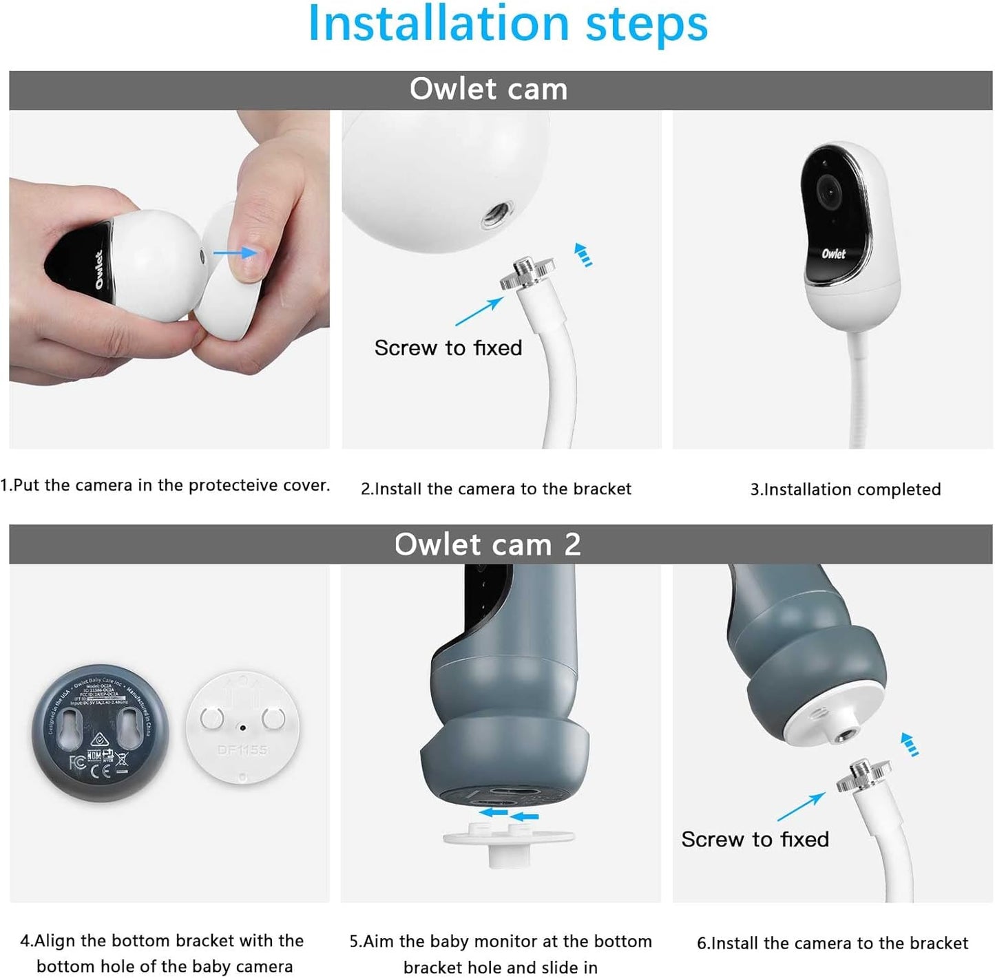 Baby Monitor Clip-Halterung für Owlet Cam, Clip Mount