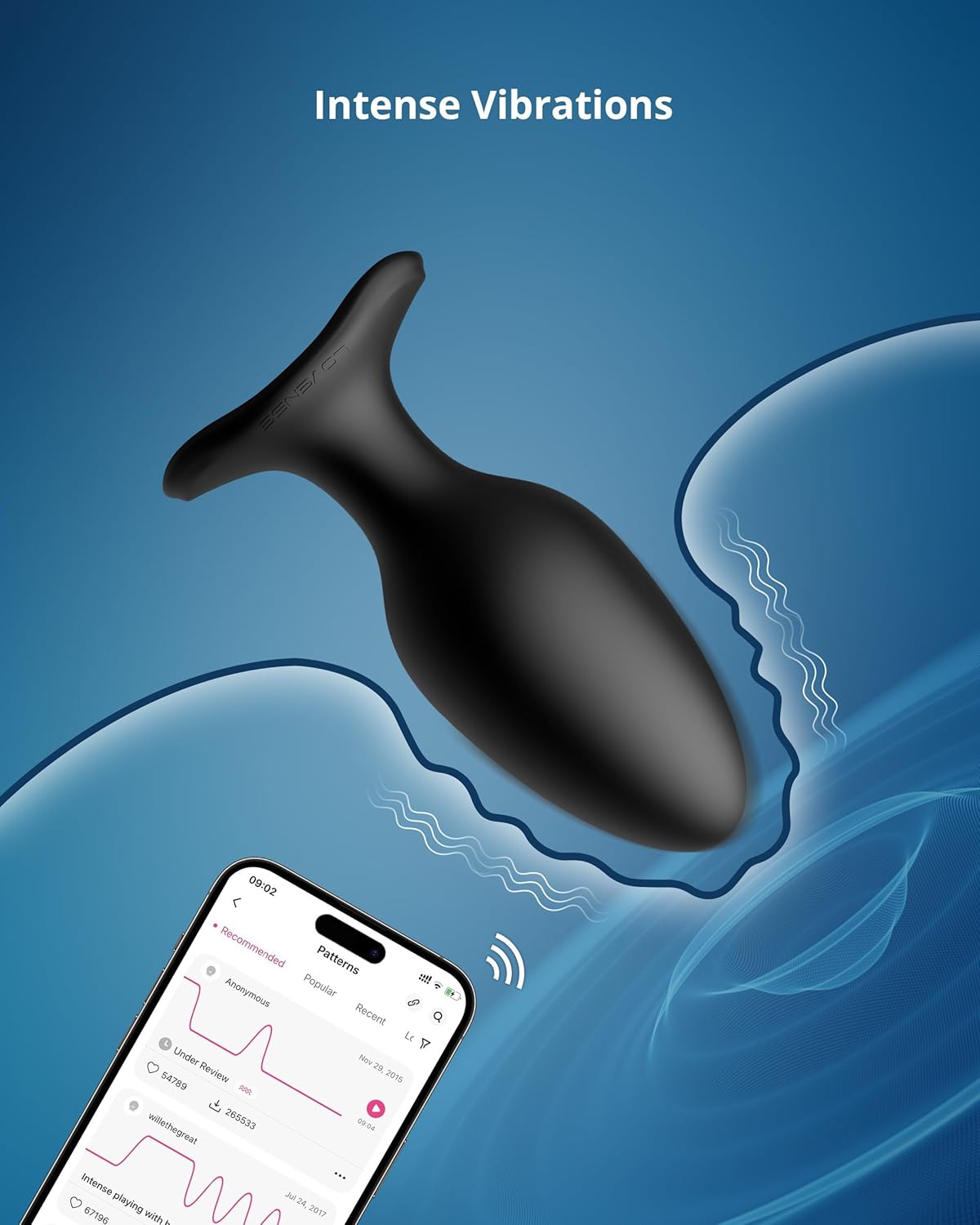 Hush 2 Analvibrator mit App-Steuerung, Hush2-57mm