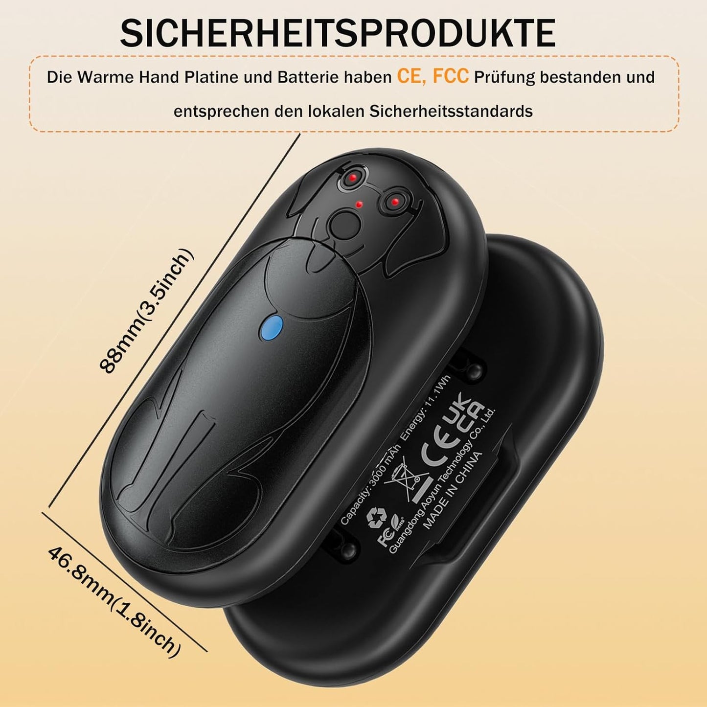 Hand Warmer, Schwarz