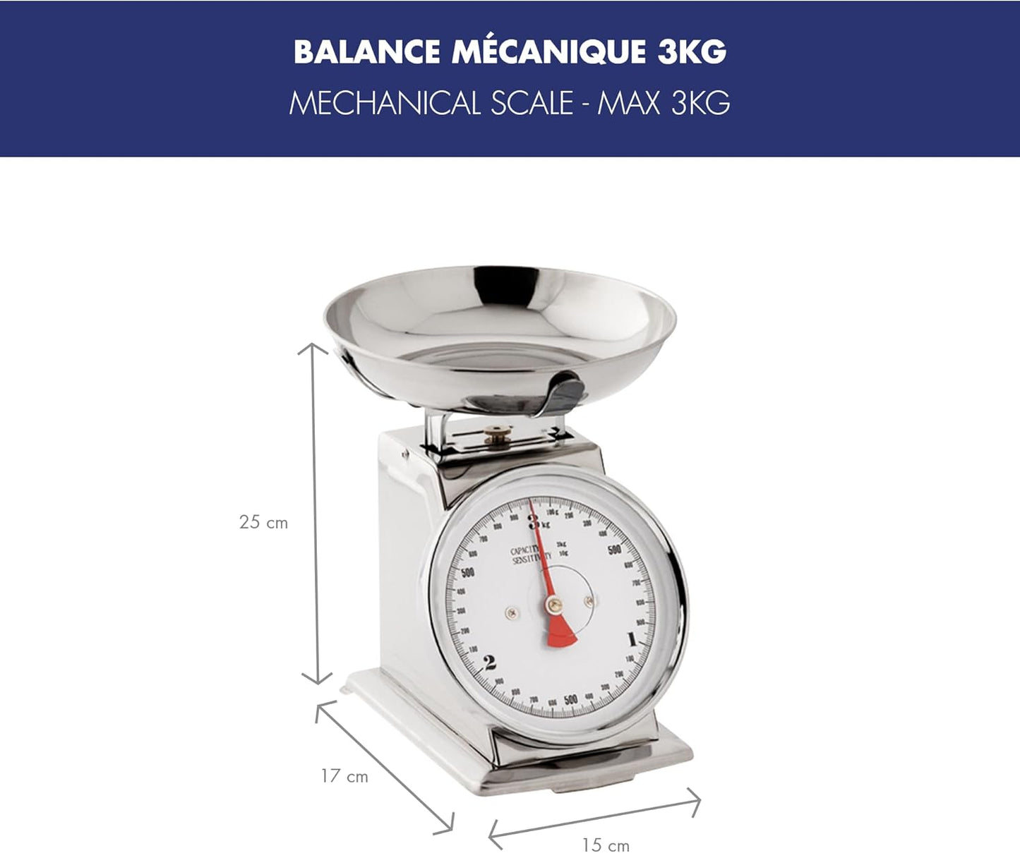 Mechanische Küchenwaage 3 kg N3690