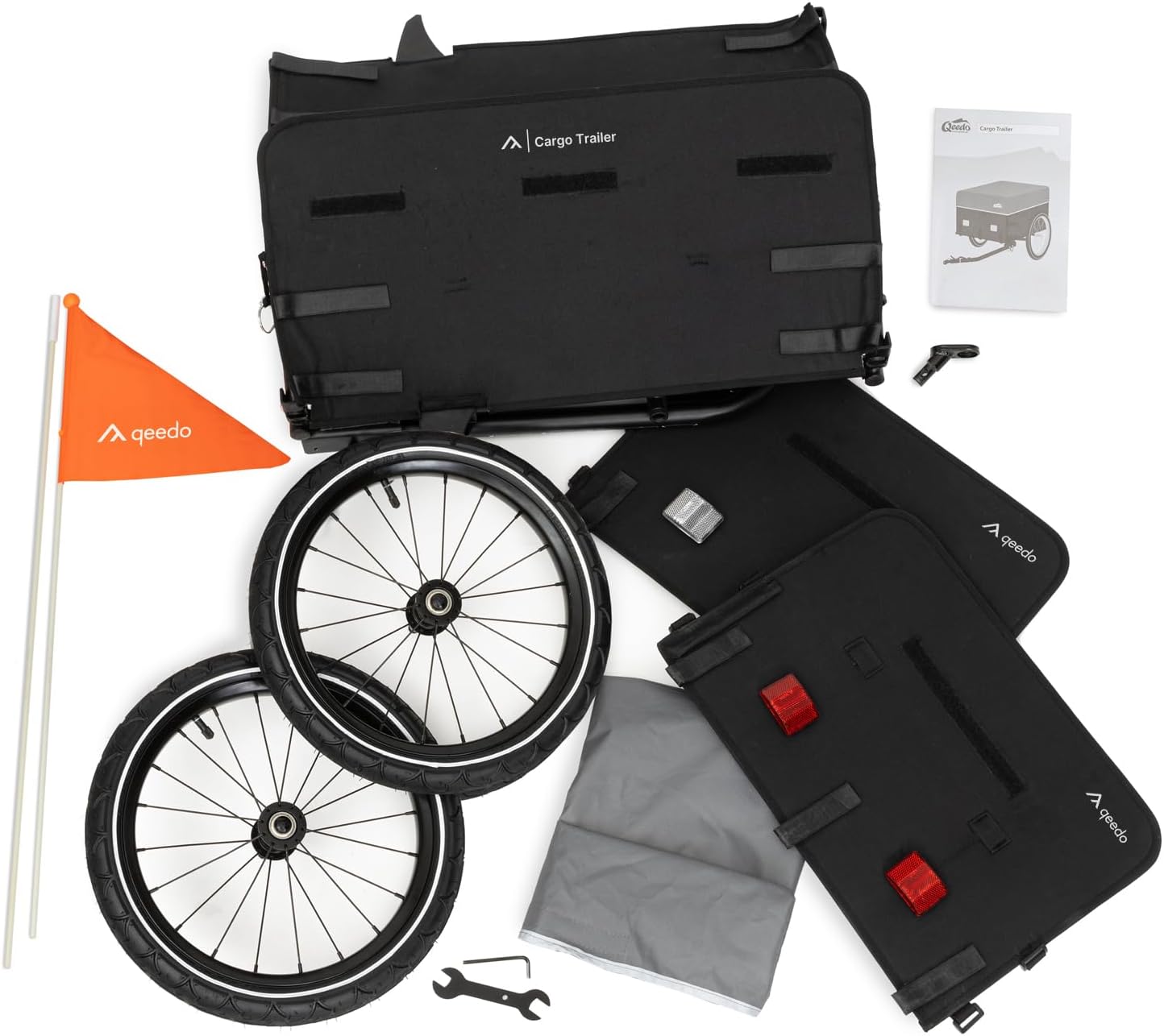 Cargo Trailer Fahrradanhänger, Schwarz