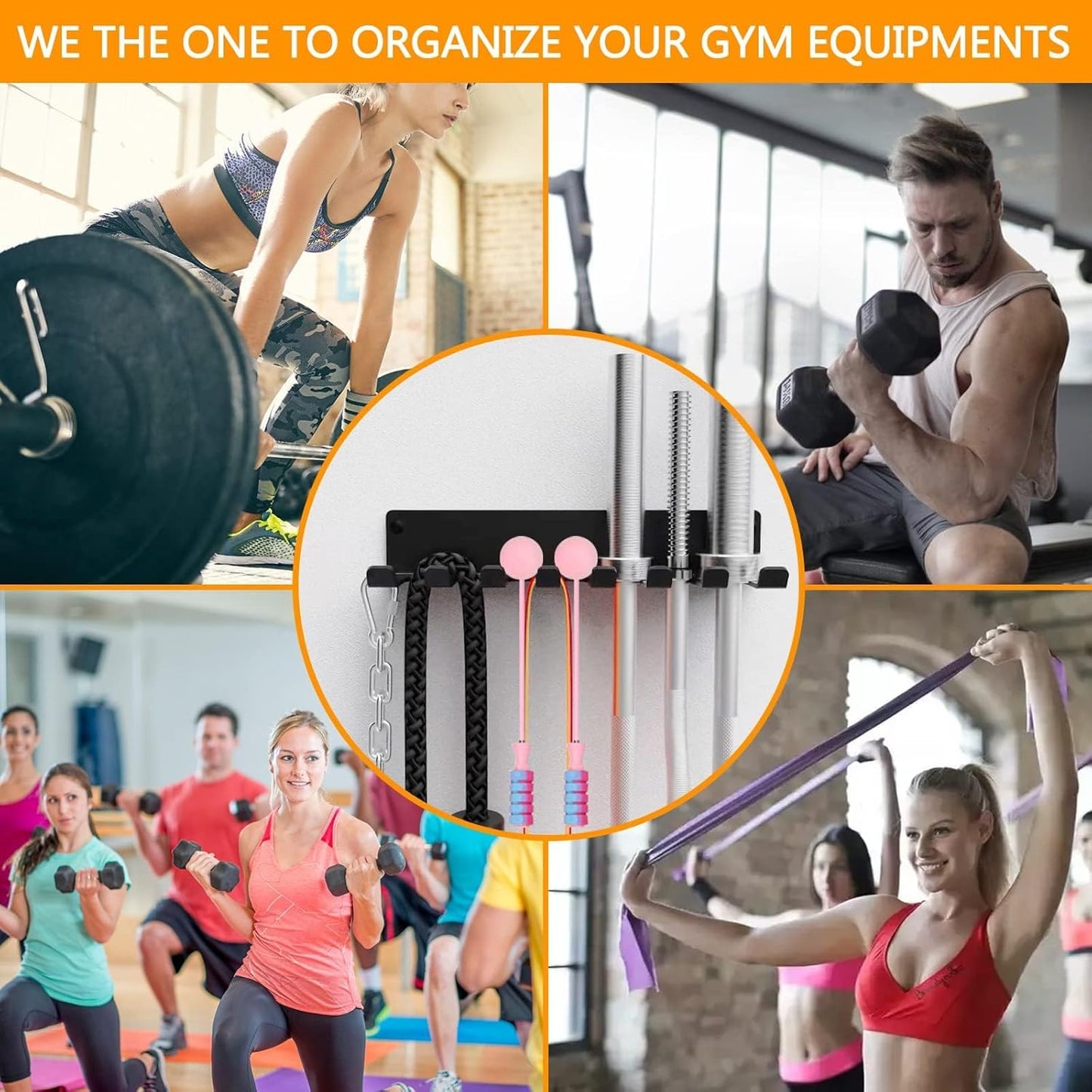 Gym Rack Organizer Wandhalterung