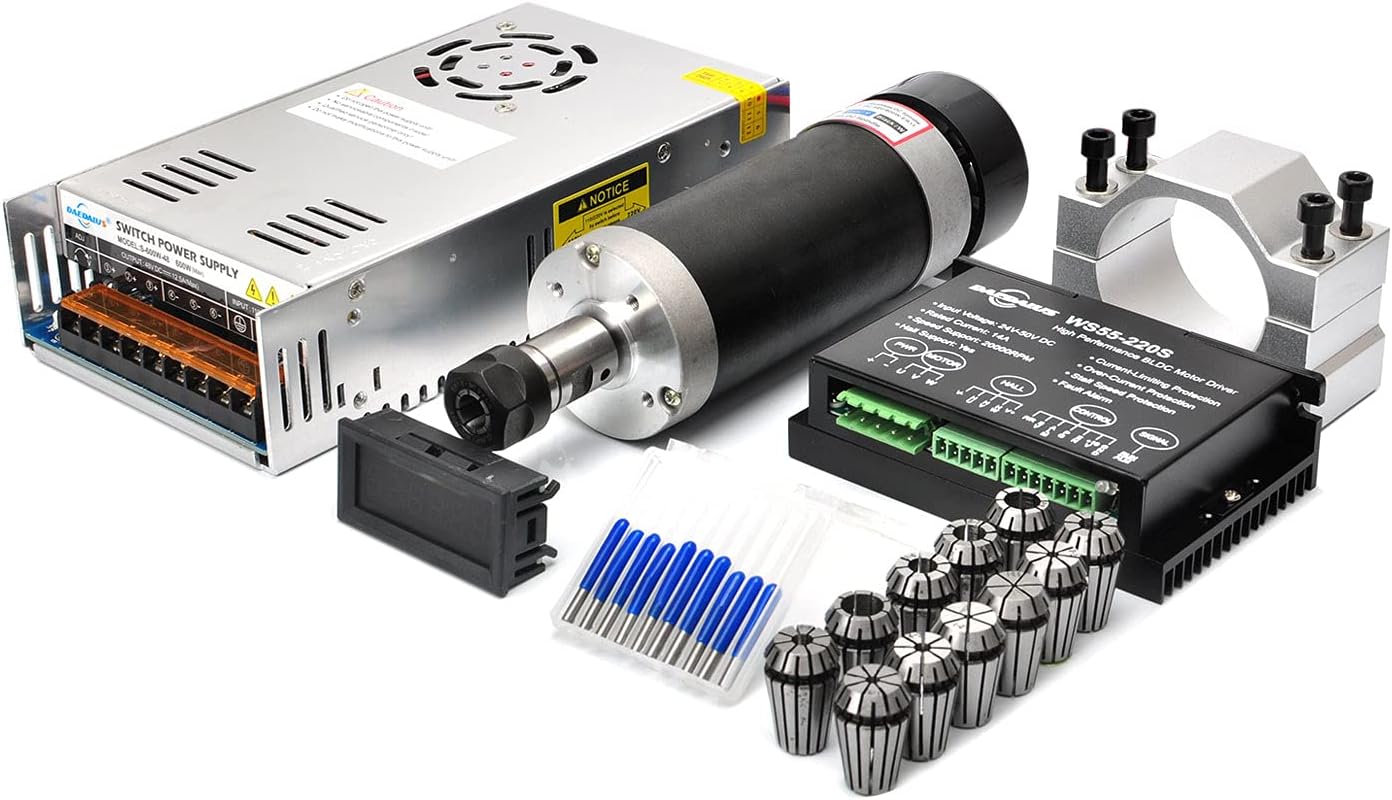 CNC Spindelmotor Kit 600W ER16, ER16 600 W Er16-Kit