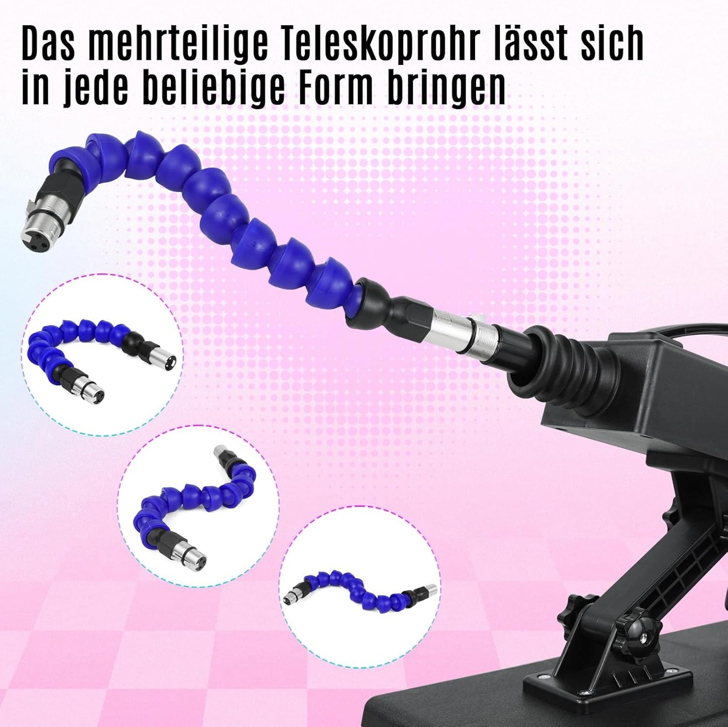 Automatische Sexmaschine mit Saugnapfadapter, verstellbarer Geschwindigkeit und Winkel