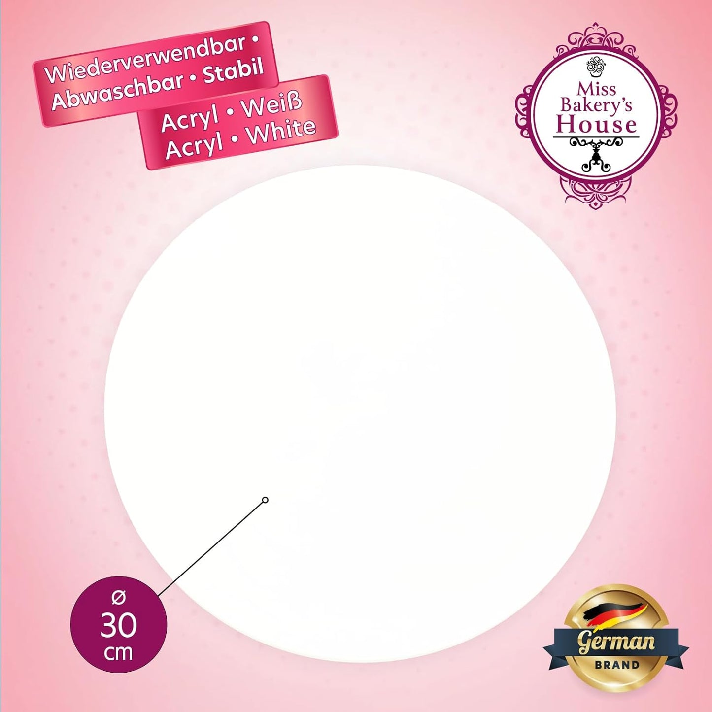Tortenplatte, Ø 30 cm