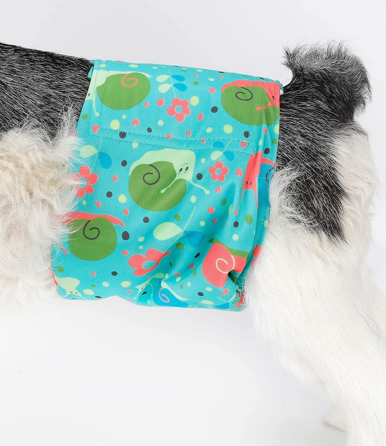 Wiederverwendbare Hundewindeln Rüde, Elefanten, Schnecken, Vögel XL