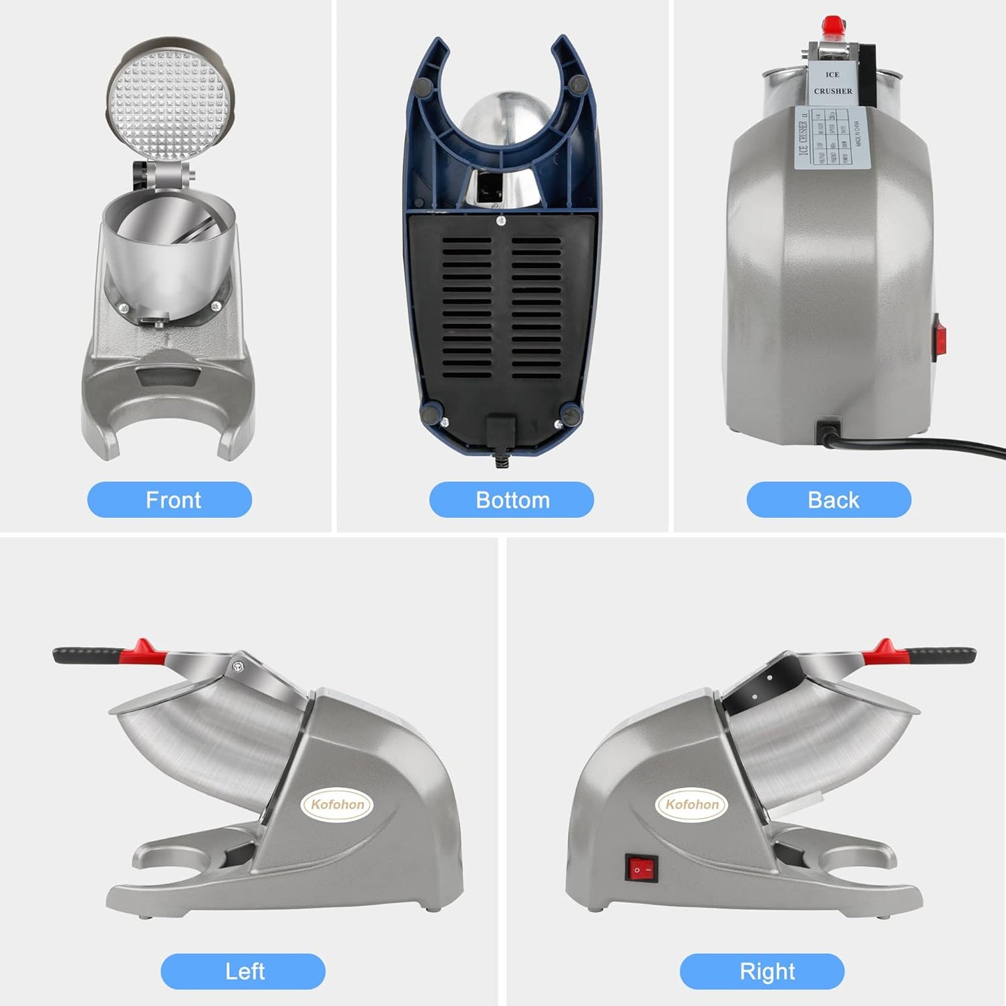 Elektrische Ice Crusher Machine, Small