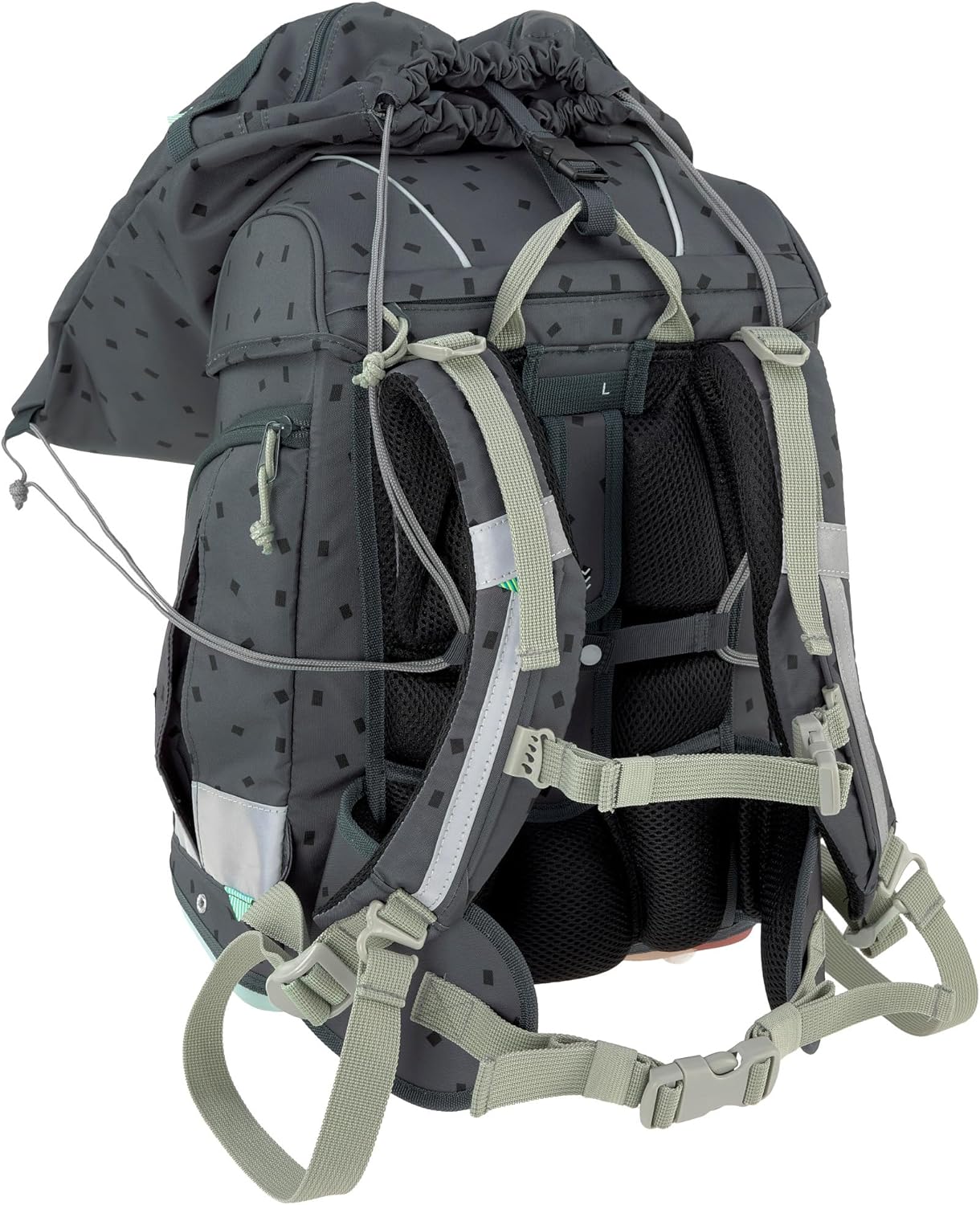 7-teiliges Schulranzen-Set Boxy, Speckles Anthracite