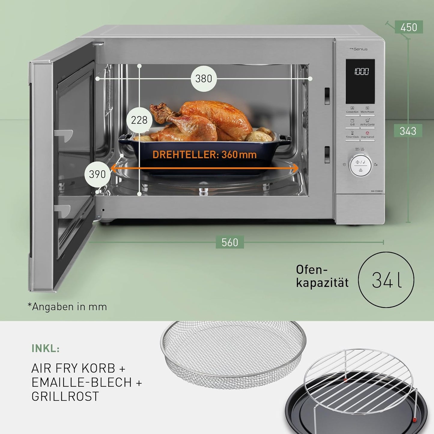 NN-CD88QSEPG, mit Air Fry