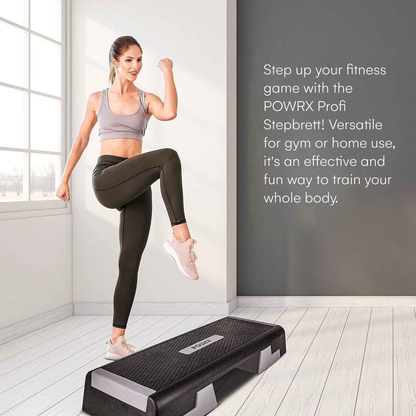 Höhenverstellbares Aerobic Step Board, Elegantes Schwarz