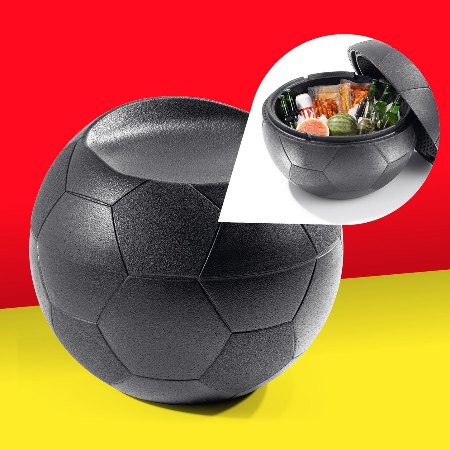 EM 2024 - Fussball-Kühlbox mit Sitzfunktion
