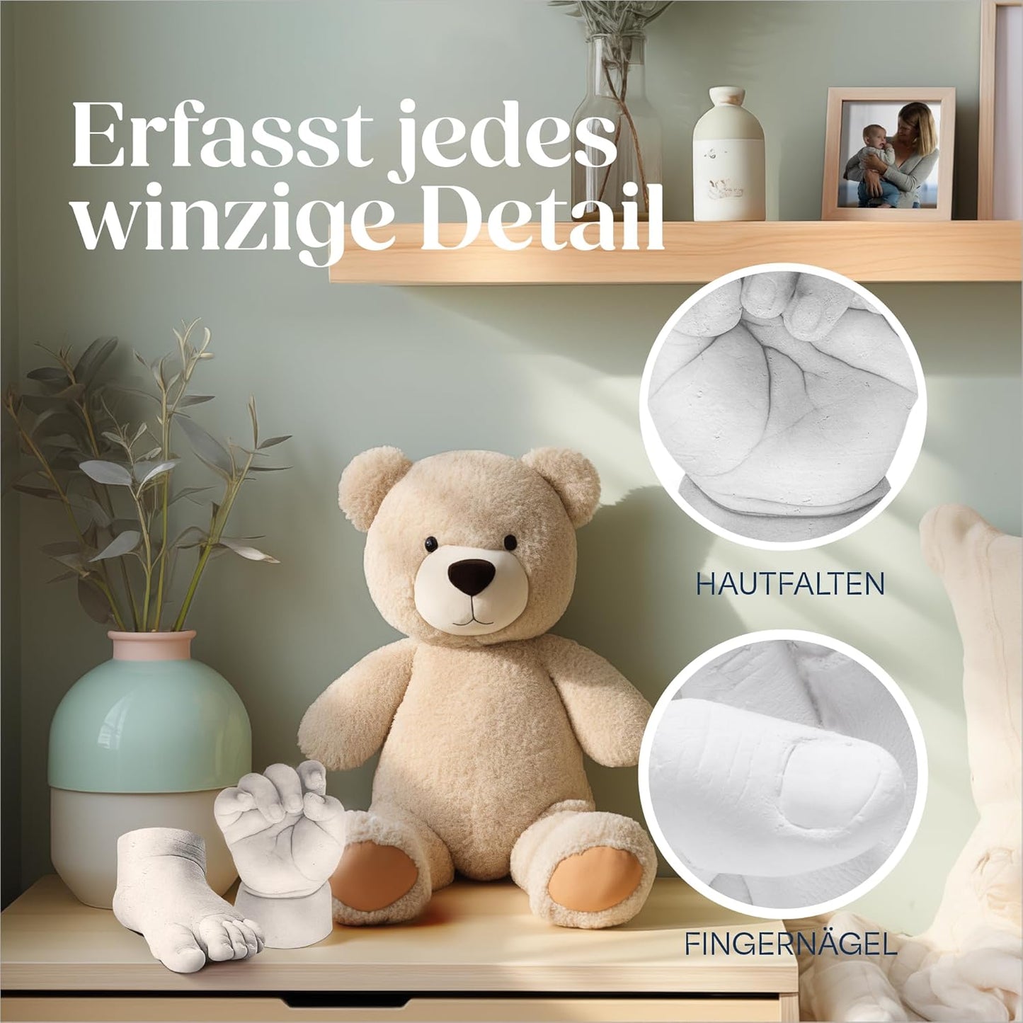3D Baby-Gipsabdruck-Set, Baby 3D Abdruck-Set