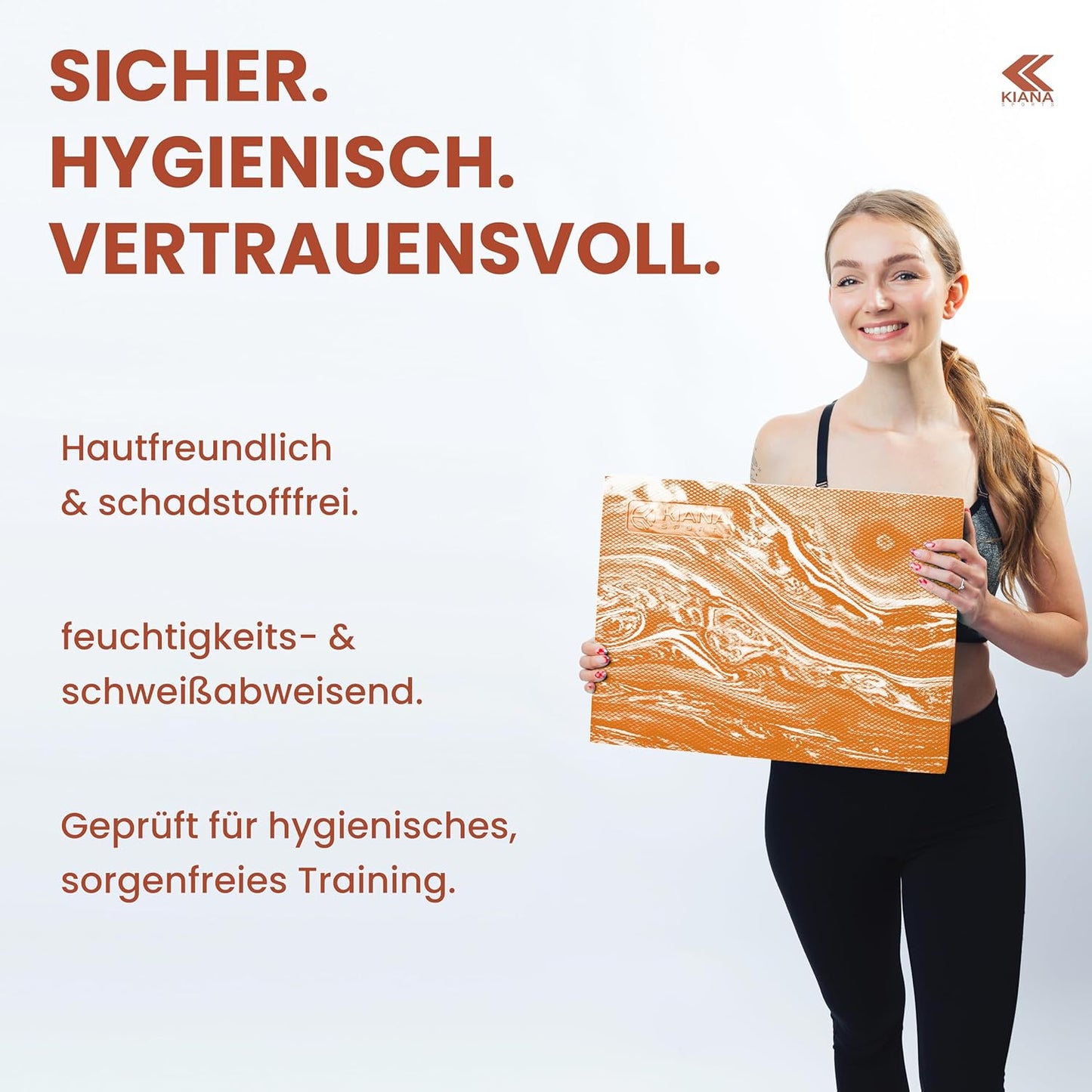 Balance Pad für effektives Gleichgewichtstraining, 50 x 40 x 6 cm Braun
