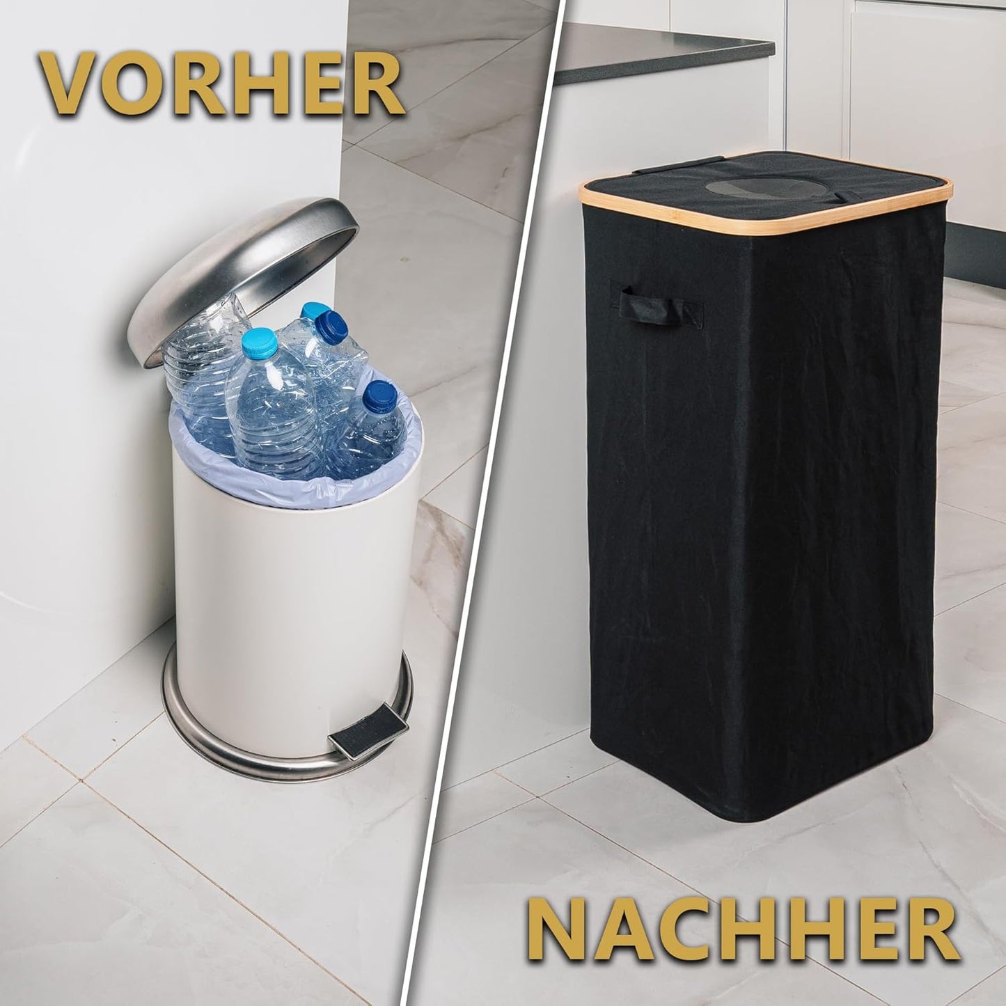 Leergut Sammelbehälter, 100L - Pfandflaschen - Schwarz