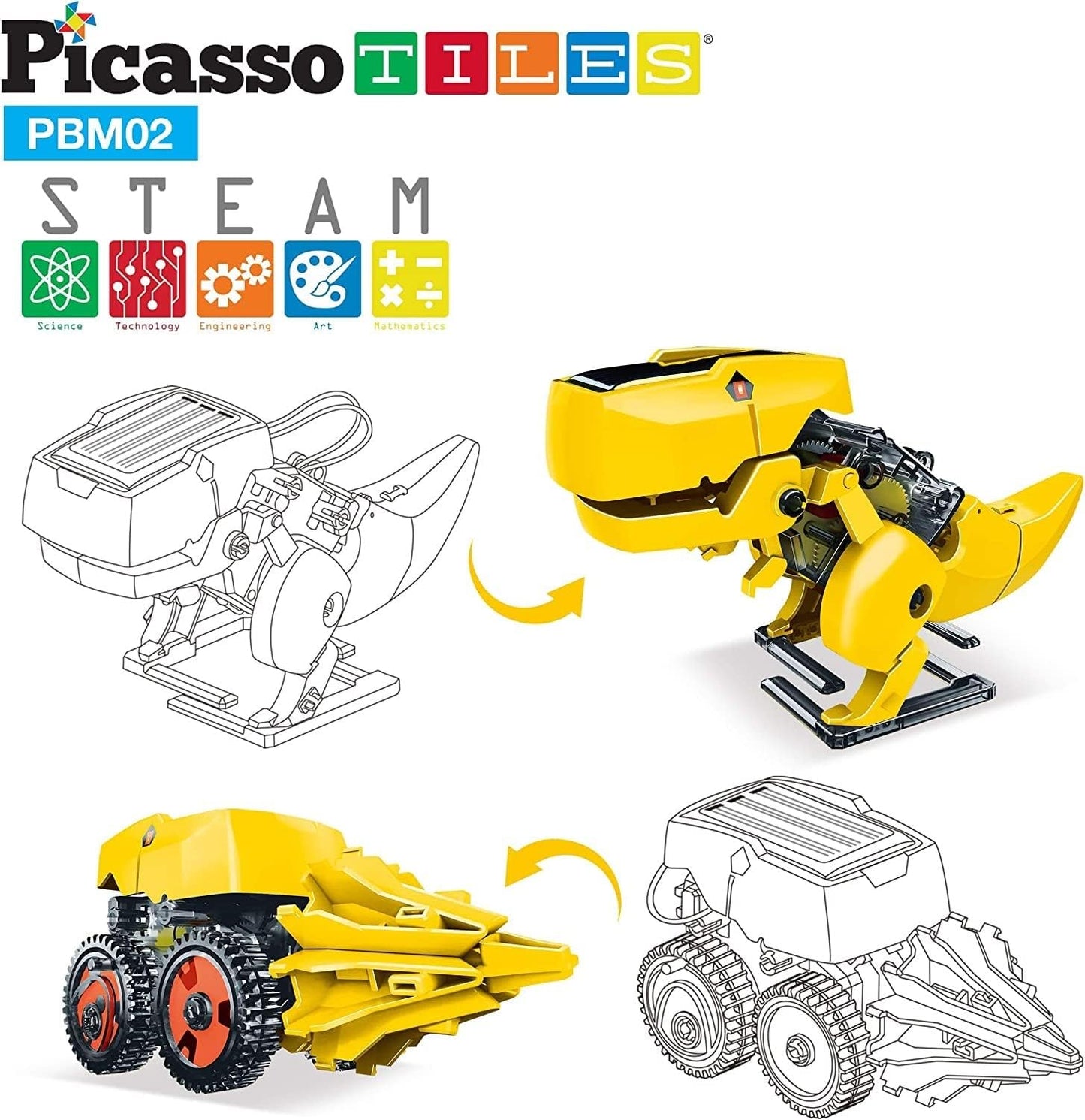 3-in-1 Solarbetriebener Dinosaurier-Roboter, Dinosaur