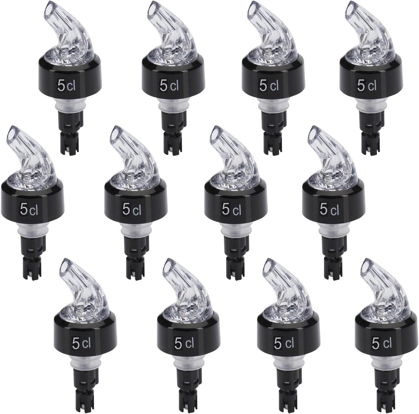 12 Stück Ausgiesser, Transparent 5 cl 12 Stück