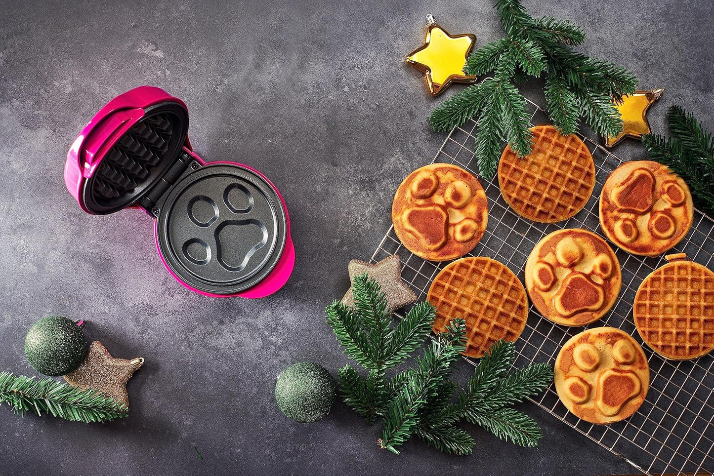 Mini-Waffeleisen im Paw Patrol Design, Rosa