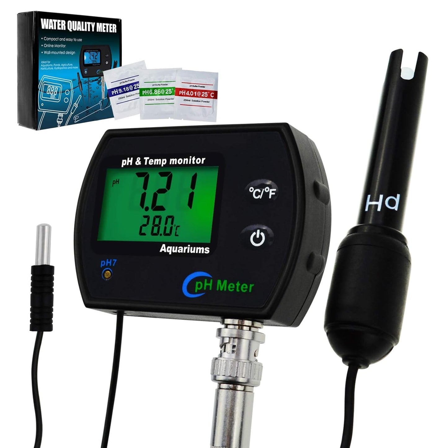 Digitaler pH- und Temperaturtester, pH-meter