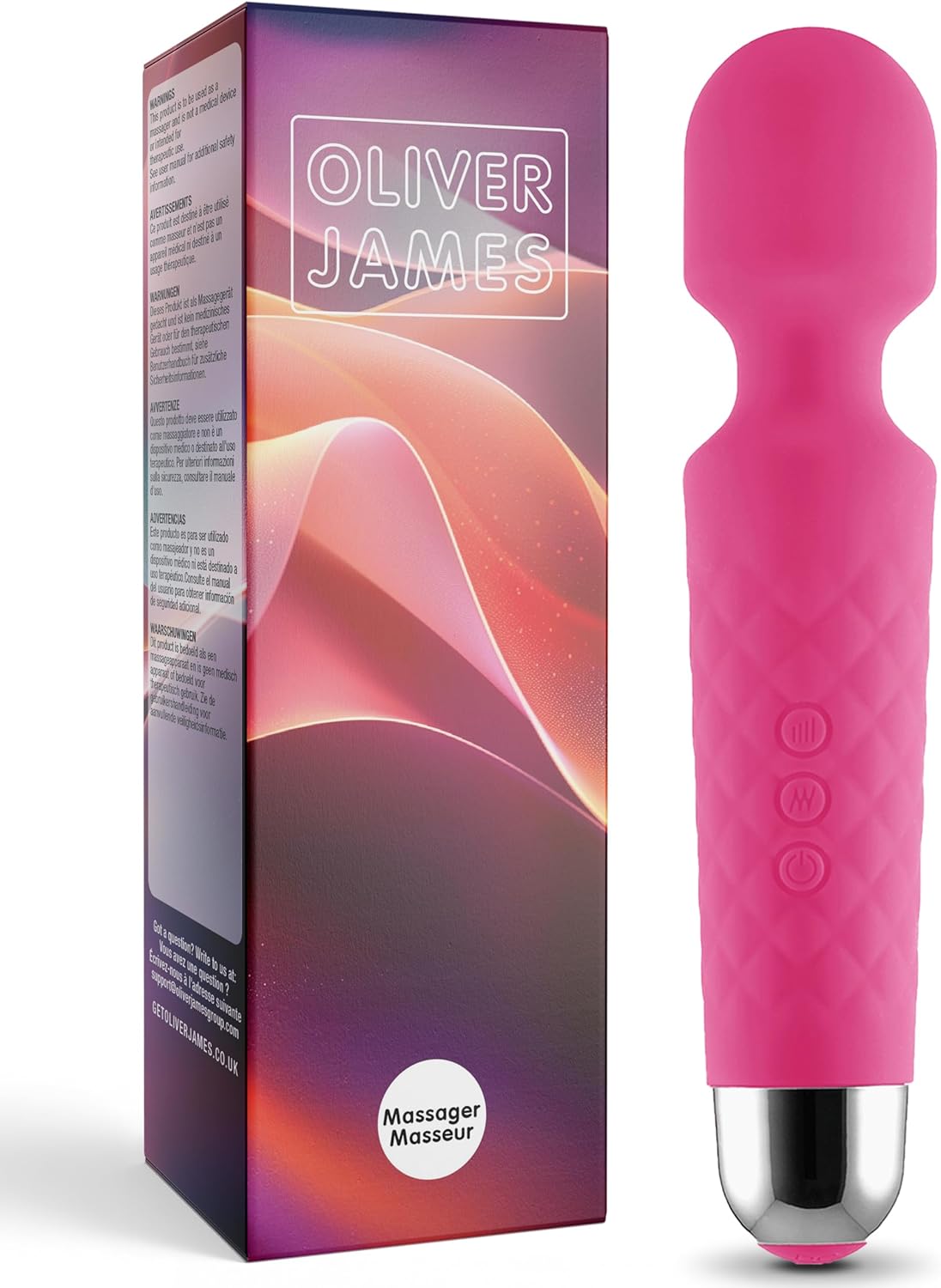 Vibrator mit 20 Vibrationsmustern und 8 Geschwindigkeiten, Klein Rosa