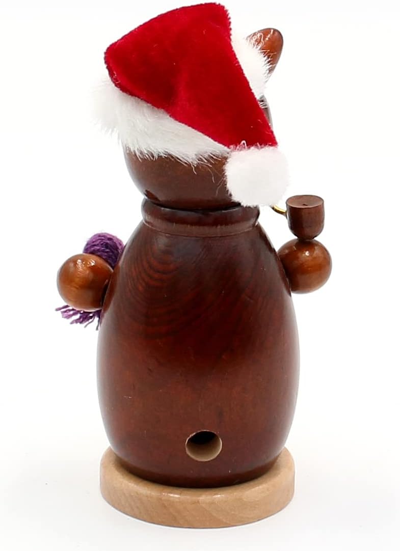 Räucherfigur 'Weihnachtskatze', Schwarze Katze