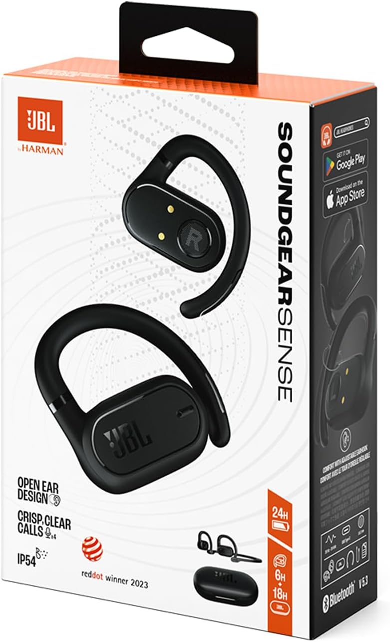 Soundgear Sense Open-Ear-Kopfhörer, spritzwassergeschützt, Schwarz