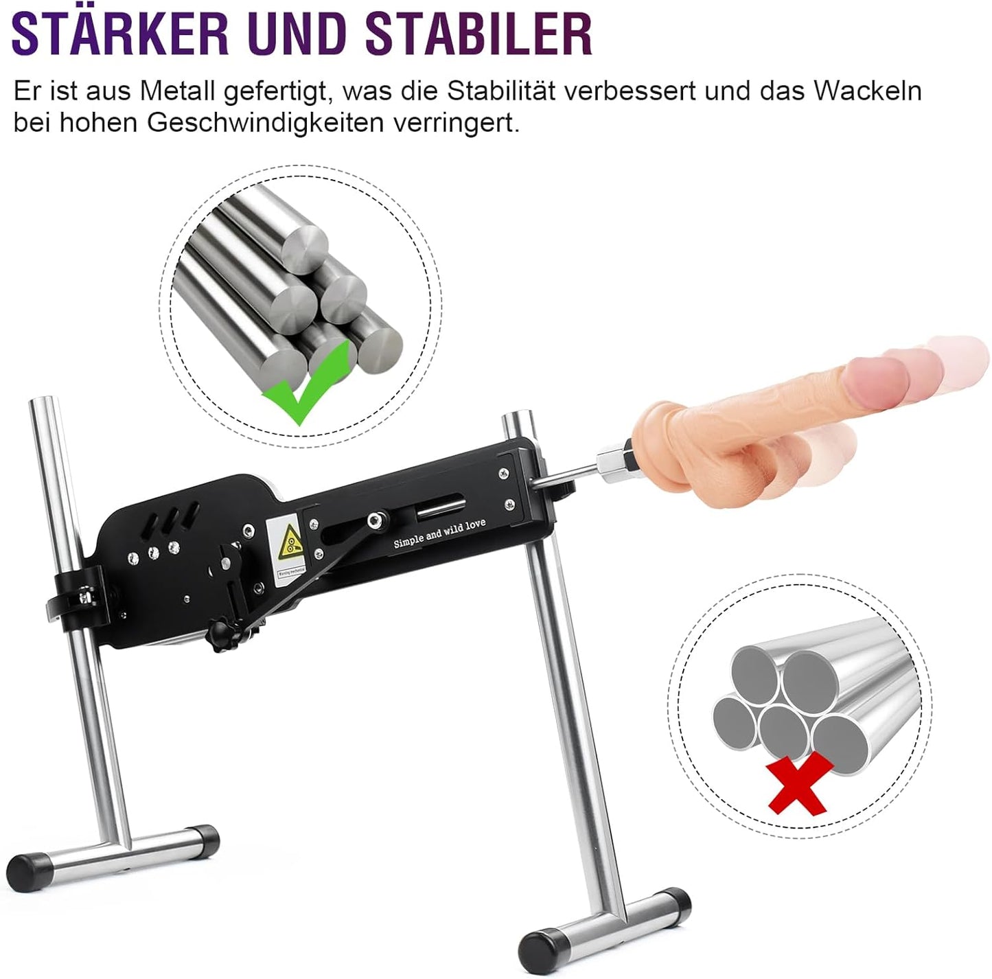 Sexmaschine mit Masturbator für Männer & Frauen