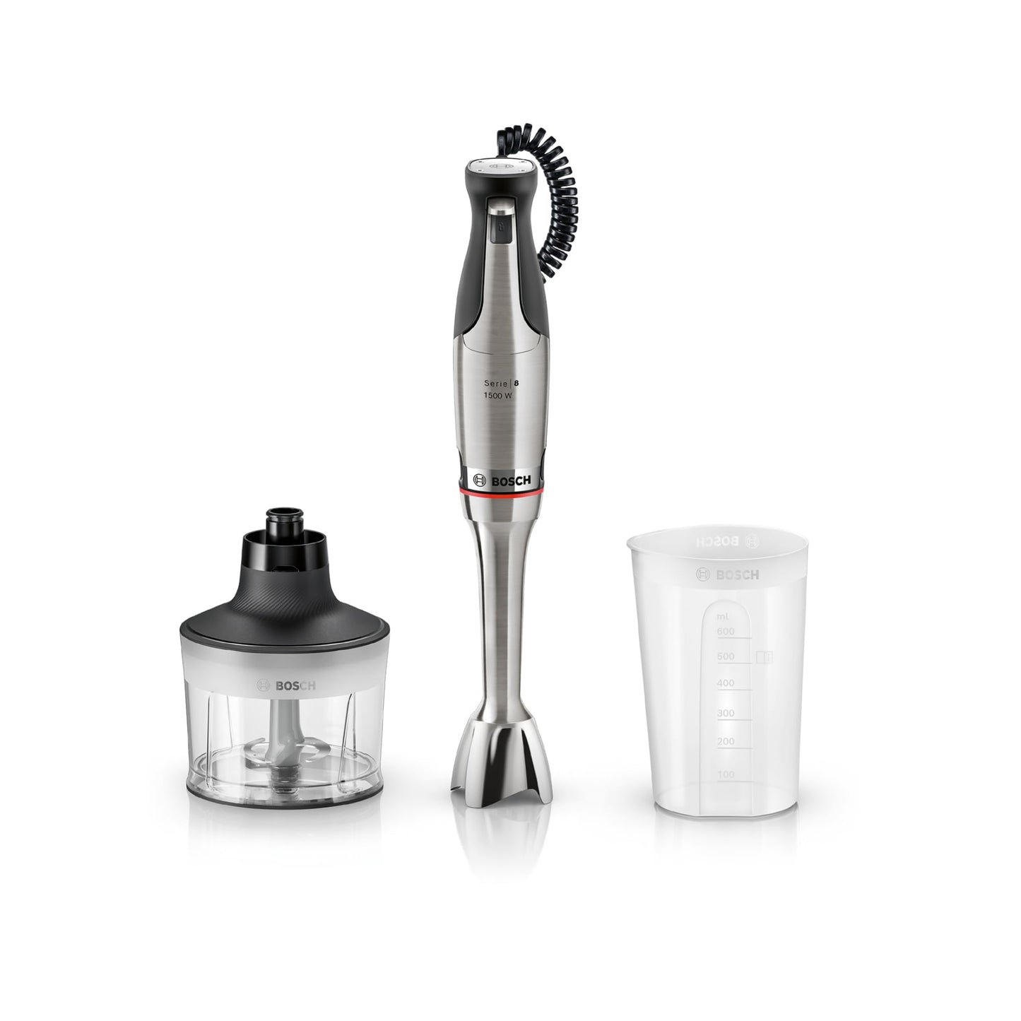 ErgoMaster Serie 8 Stabmixer-Set, MSM8M930, Zerkleinerer + 1500 W