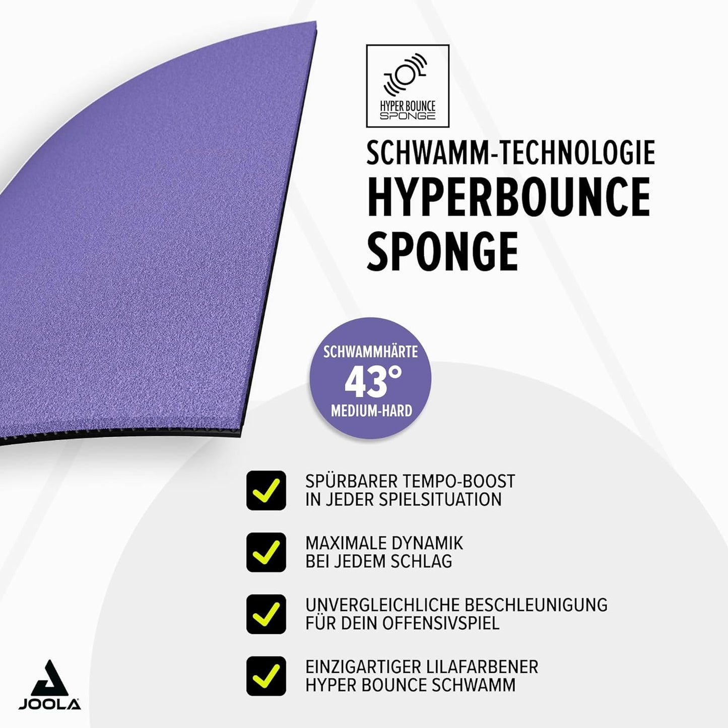 Tischtennis-Belag Dynaryz CMD, Violett 2,3 mm