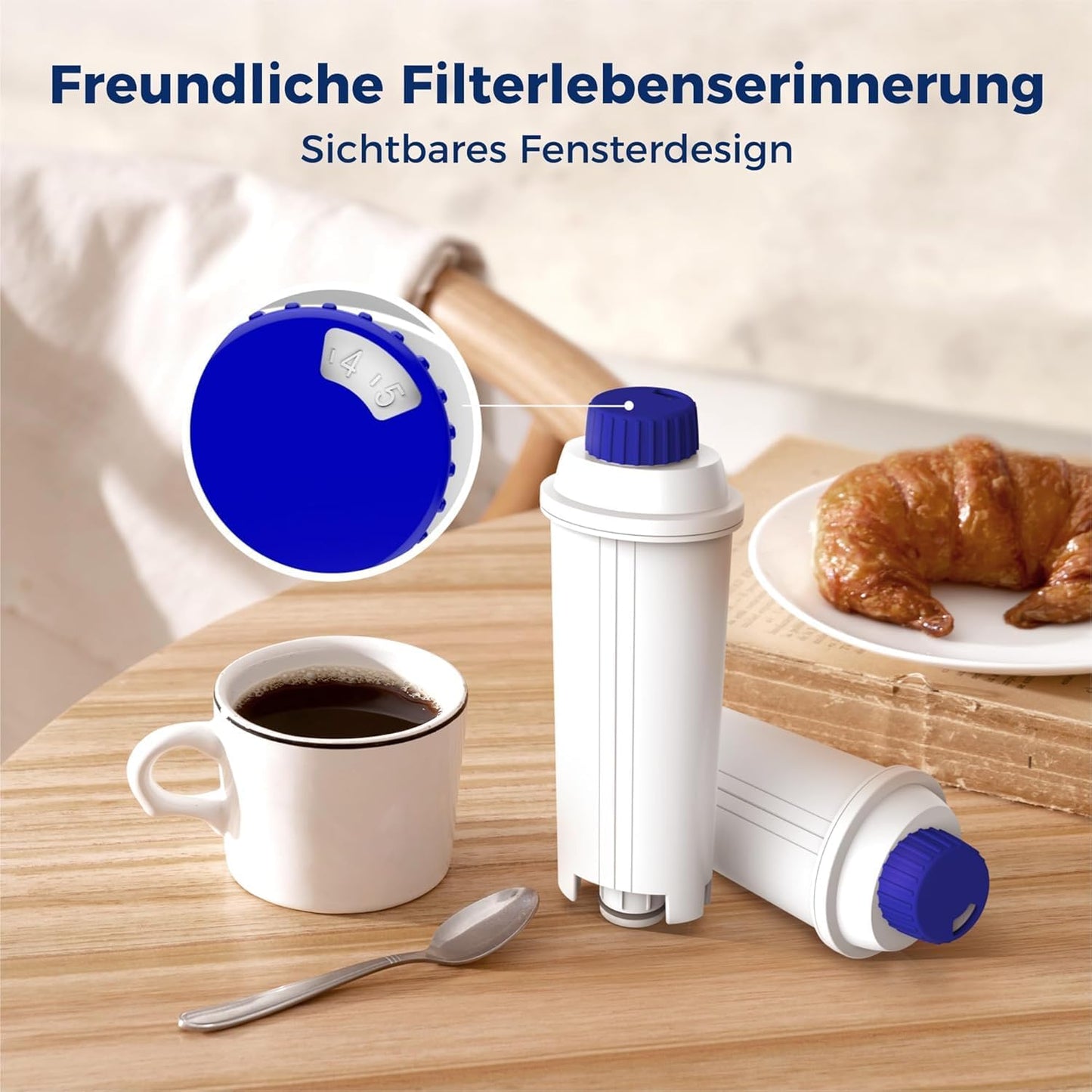 12er-Set Filterkartuschen für De'Longhi Kaffeeautomaten, Basic 12 Stück (1er Pack)