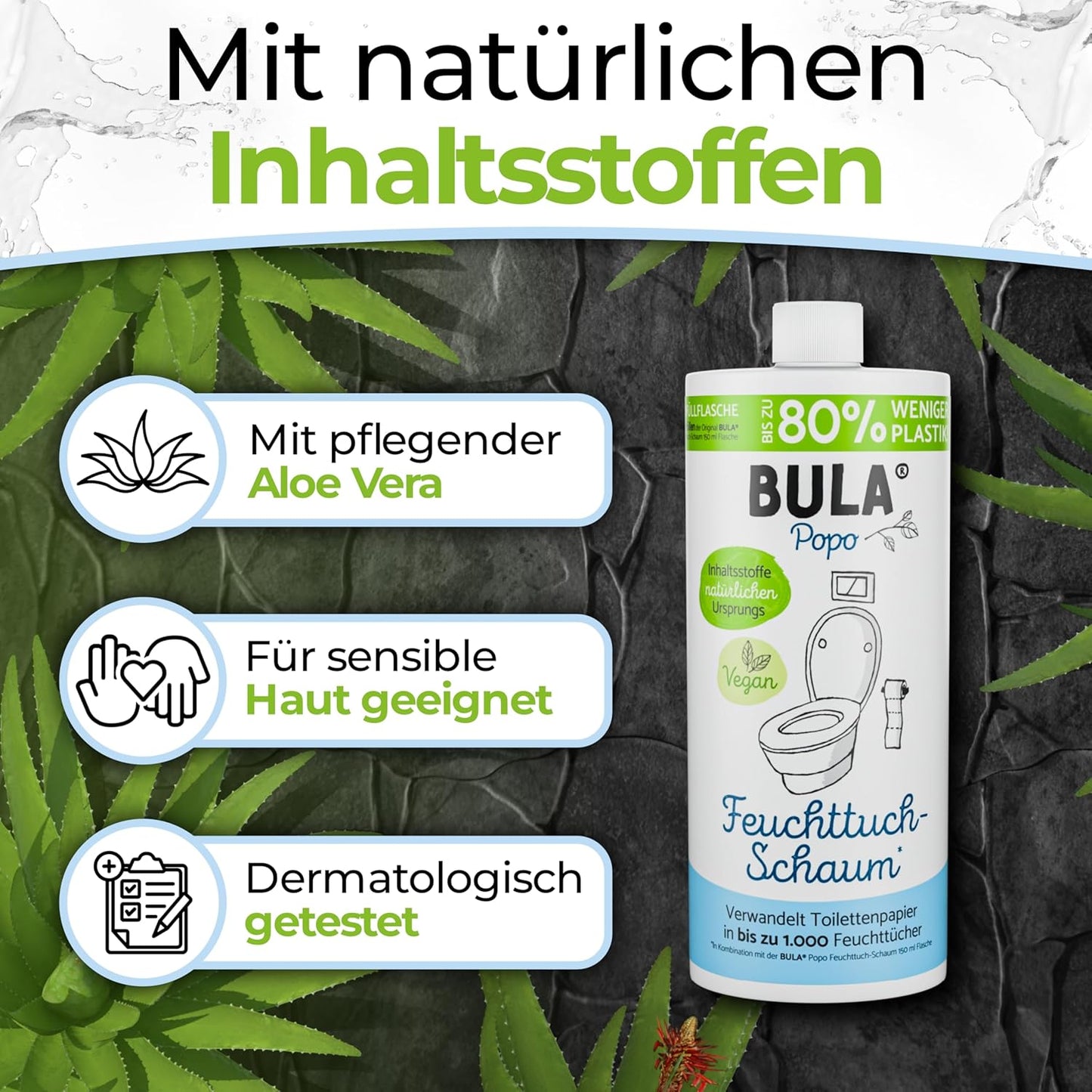 Nachfüllflasche für Feuchttücher (750 ml)