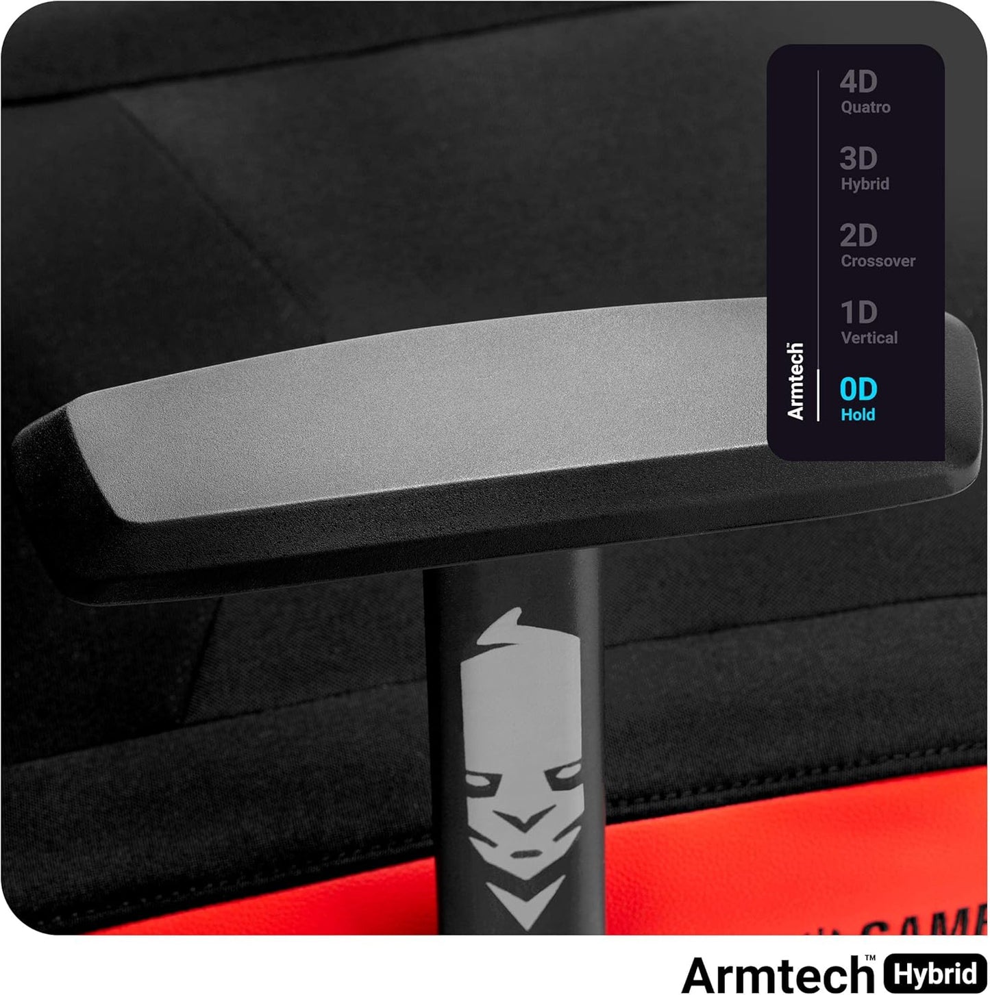 X-Gamer 2.0 Ergonomischer Gaming-Stuhl, Schwarz-rot 128 cm x 68 cm x 55 cm