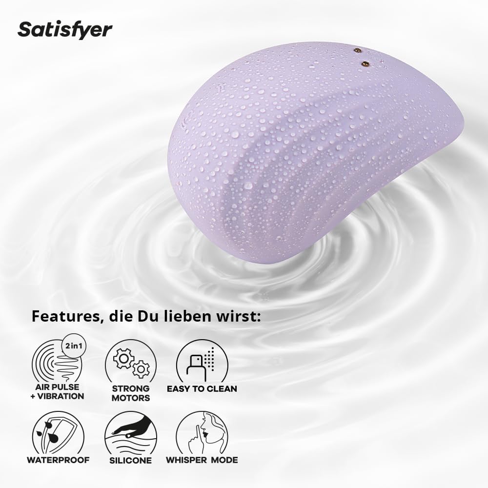Pearl Diver Druckwellen-Vibrator, Flieder Einheitsgrösse