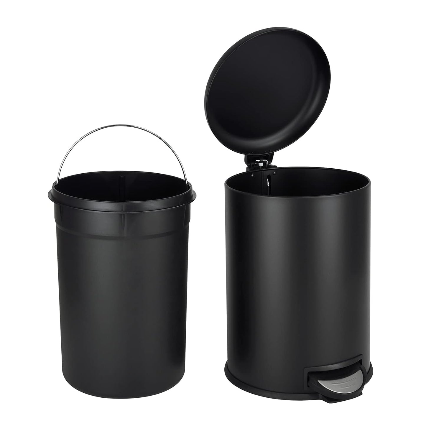 T20 Treteimer mit Inneneimer (20 Liter), Schwarz