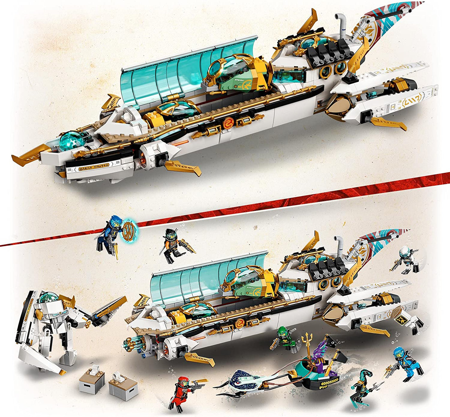 71756 Ninjago Wassersegler, Konstruktionsspielzeug, Standard Verpackung Single