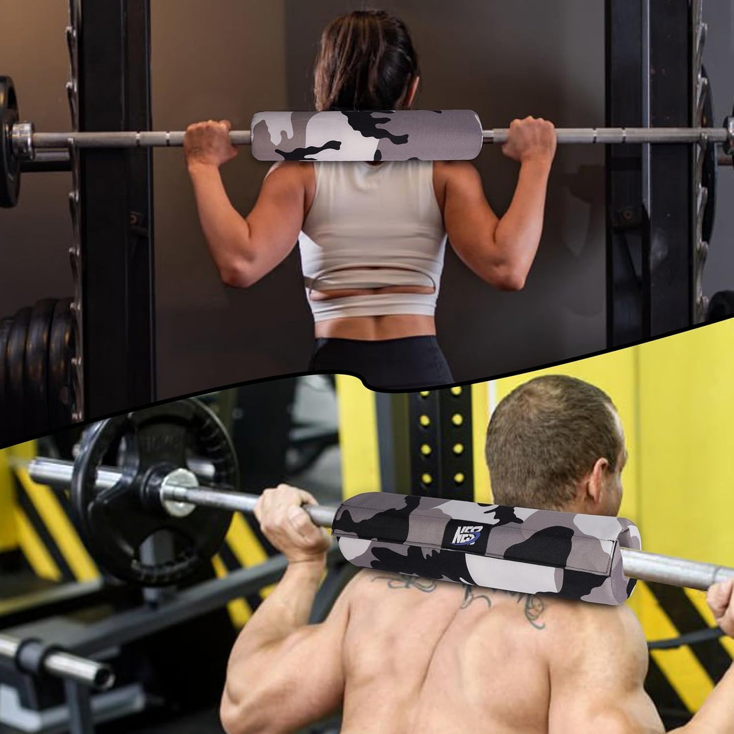 Barbell Pad, Camo Gray