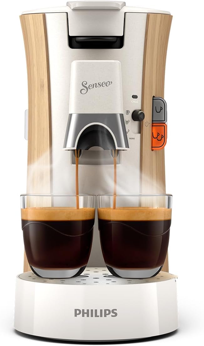 Senseo Select Kaffeepadmaschine CSA240/05 mit Memo-Funktion, Nur Maschine Seidenweiss