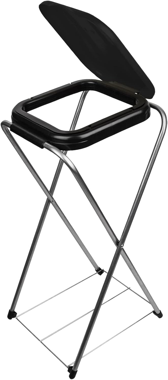 Müllsackständer EasyFix mit Gitterboden, Schwarz