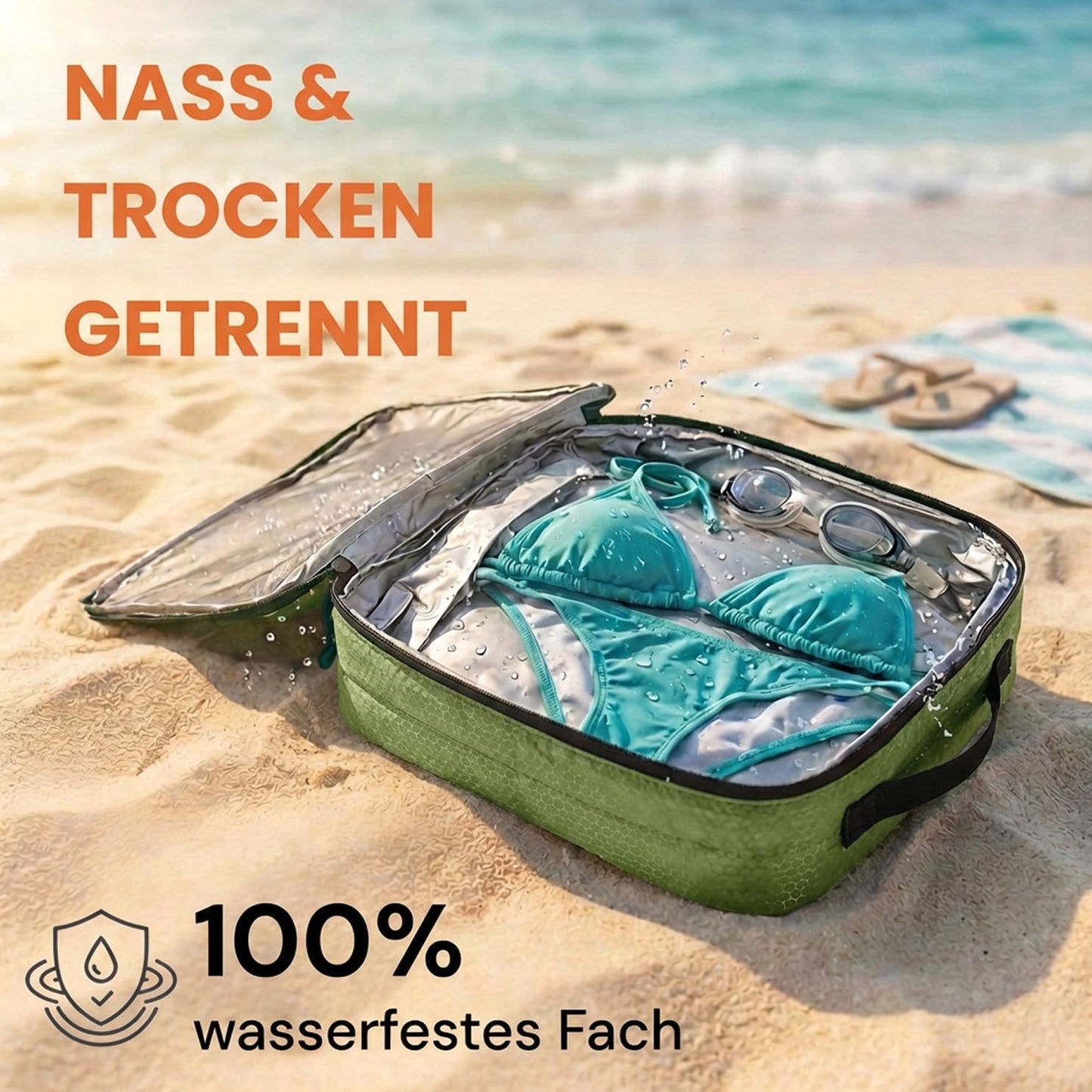 7-teiliges Packwürfel-Set, Olive Odyssey - Grün 7-teilig