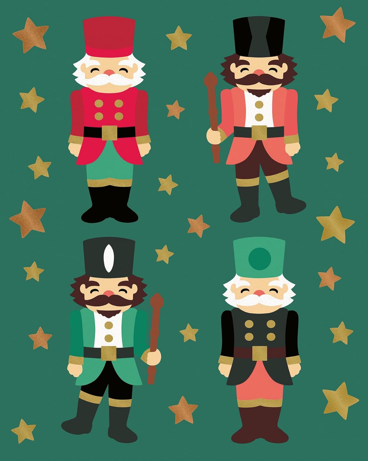 CreArt Malen nach Zahlen 23893: Christmas Nutcracker Delight