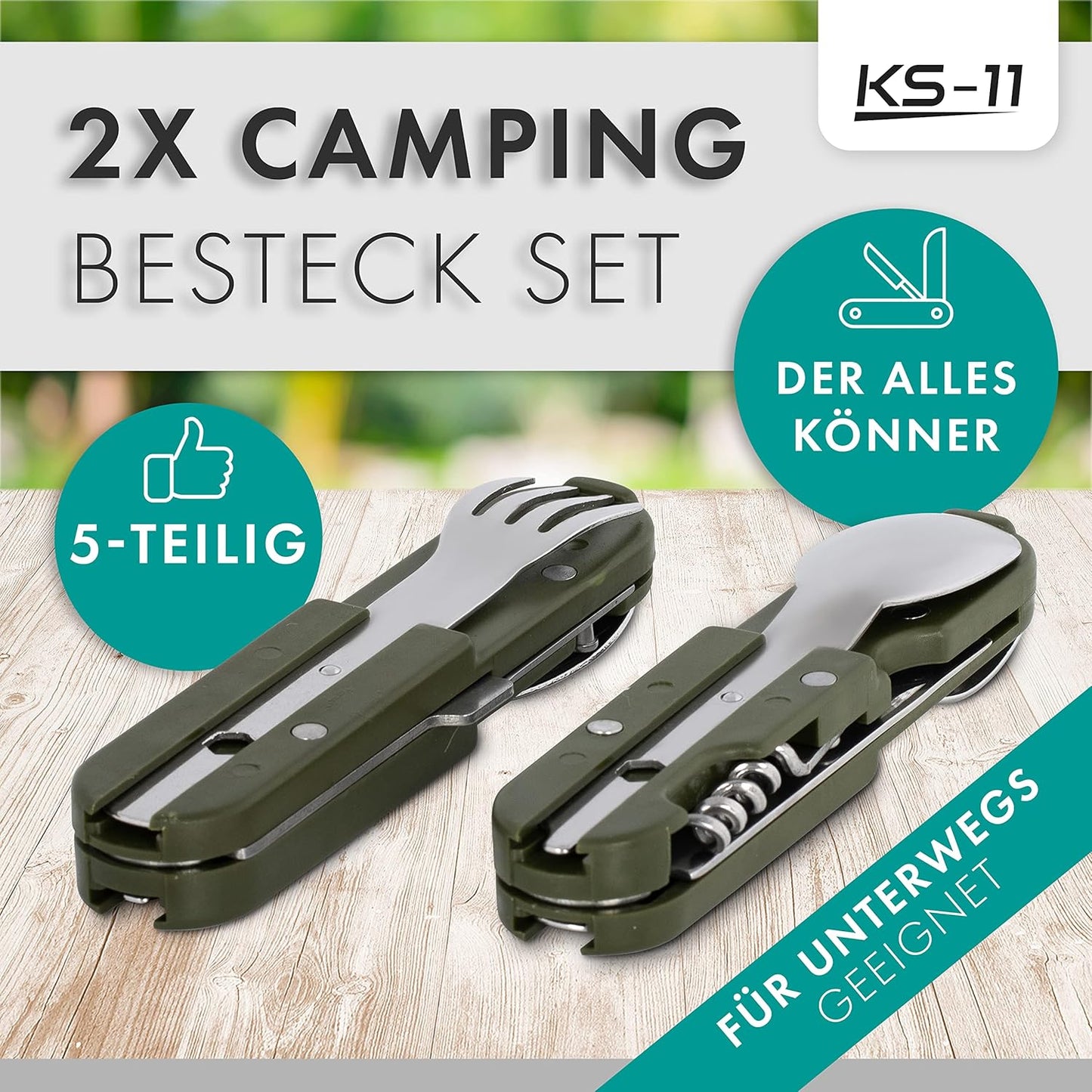 Campingbesteck-Set (6-teilig)