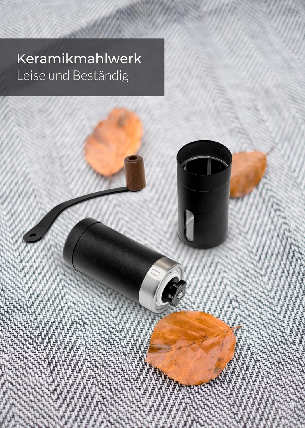Manuelle Kaffeemühle mit Keramikmahlwerk, Kaffeemühle mit Keramik-Mahlwerk Nautic Night