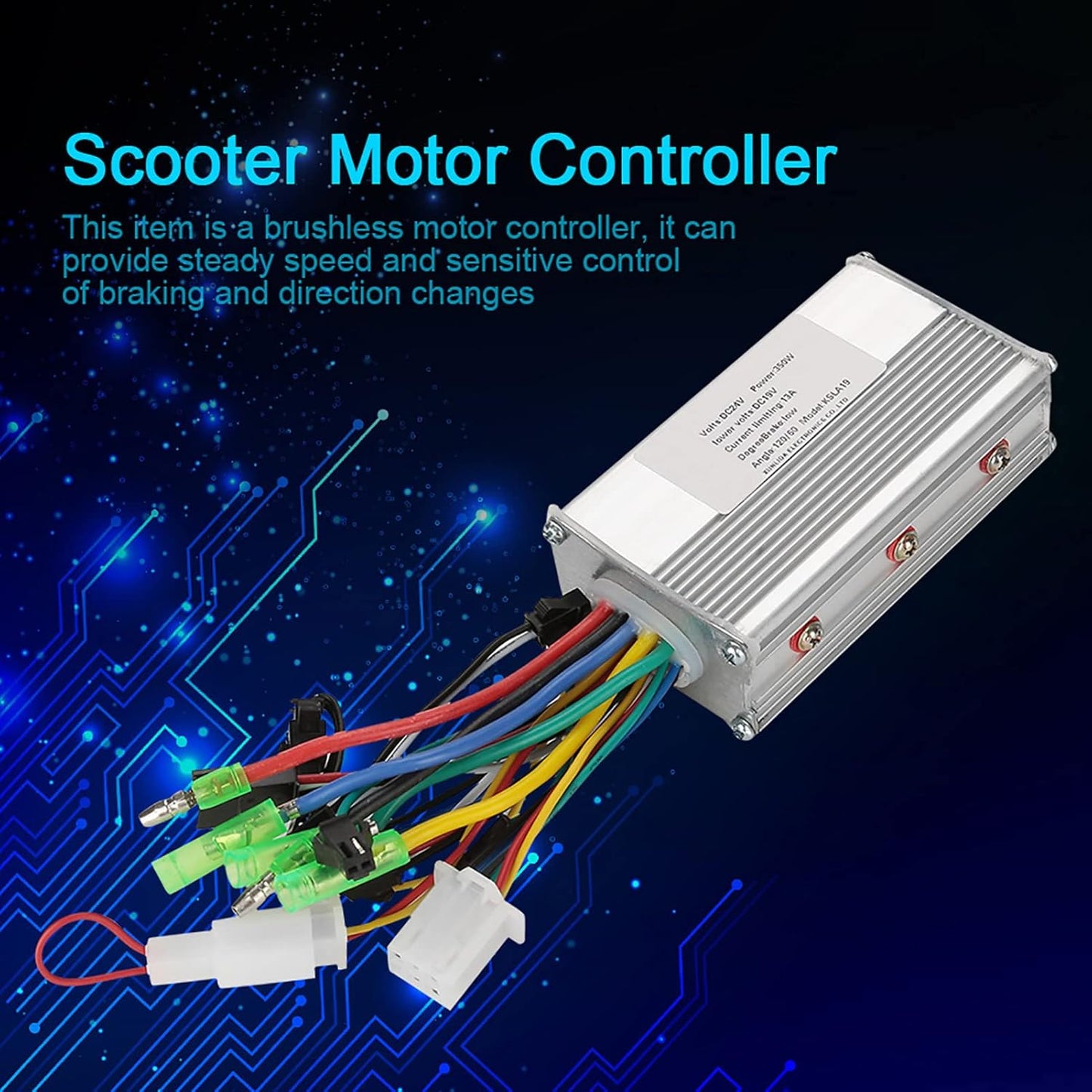 Brushless Motor Controller 24V 350W für E-Bike & Scooter