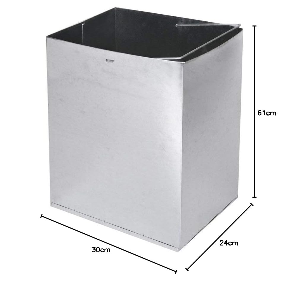Standaschenbecher mit integriertem Mülleimer, Silber
