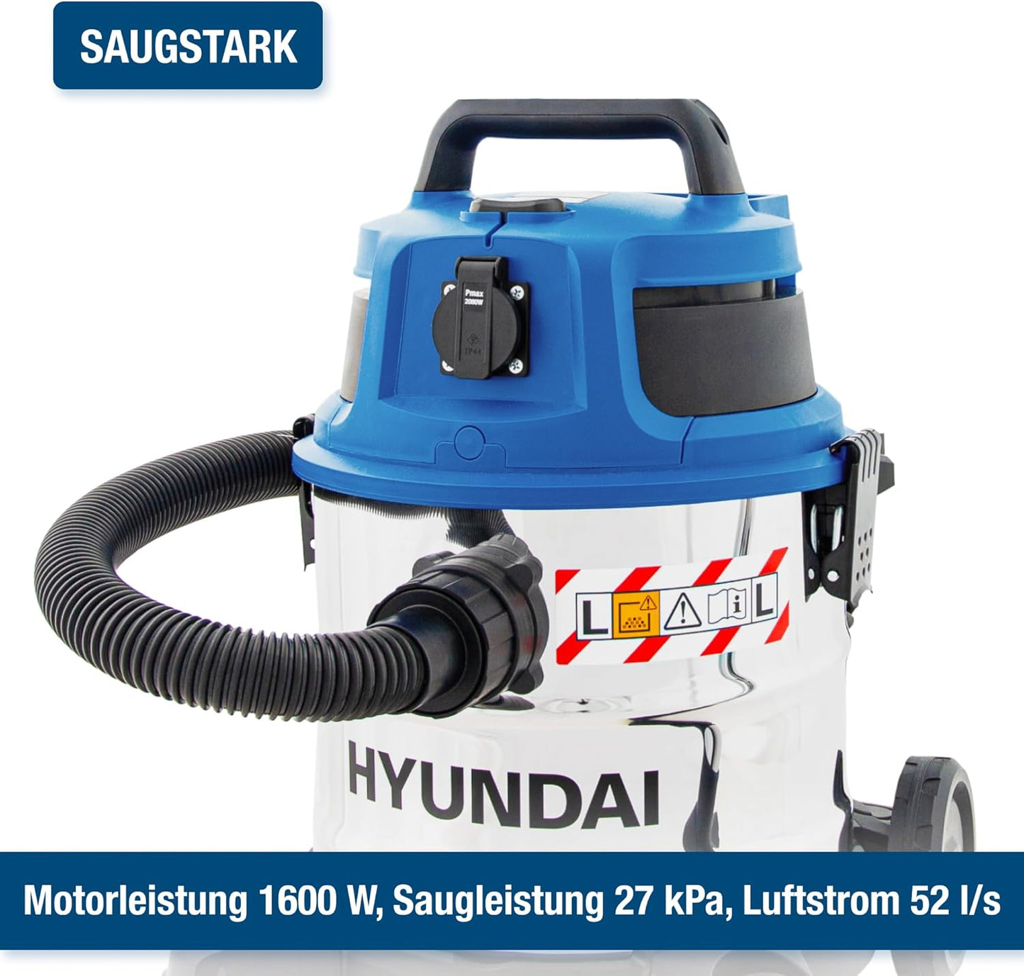 Nass- und Trockensauger, 1600W, 20 Liter