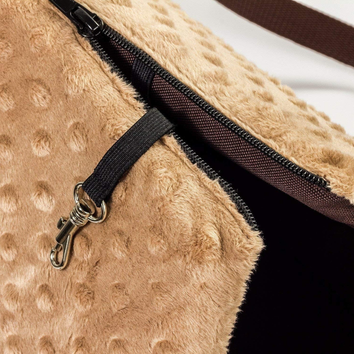 Hundetasche, L 26 x B 16 x H 25 cm ; Beige (Minky)