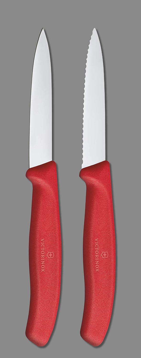 Swiss Classic - 6-teiliges Gemüsemesser-Set, Rot